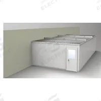 PORTA-FAB Modular In-Plant Office: 32 ft x 16 ft x 8 ft, 3 Walls, Vinyl-Covered Drywall, Gray (MPN GV1632G-3). Key specifications — Brand: PORTA-FAB; Sound Transmission Coefficient: STC 31; Frame Material: Steel.