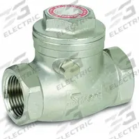 SHARPE Check Valve: Swing, Inline Valve Body, 2 1/2 in Pipe Size, FNPSM x FNPSM, 316 Stainless Steel (MPN 4371000580). Key specifications — Seat Material: Metal; Brand: SHARPE.