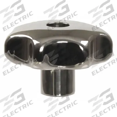 APPROVED VENDOR Hand Knob: 7 Point, Stainless Steel, 1/4"-20 Thread, 15 mm Thread Lg - Corrosion-Resistant 7-Arm Knobs with Threaded Through-Hole