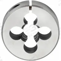 CLE-LINE Round Threading Die: 7/16"-14 UNC, 1 in OD, Adj, High Speed Steel (MPN C65828)