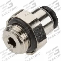 LEGRIS Push-Fit Fitting: 3 mm OD x 5 mm Pipe Size, Push-to-Connect x Metric, Brass, 13 mm Overall Lg (MPN 3101 03 19). Key specifications — Brand: LEGRIS; Thread Size A: M5.