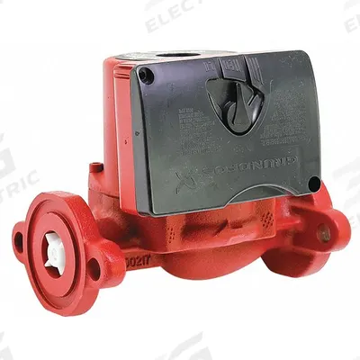 Grundfos Hydronic Circulating Pump: 1/25 hp HP, 115V AC, Cast Iron, 3, 17 gpm, 19 ft Max. Head - General-Purpose Inline Circulator Pumps