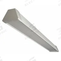 ALBEO LED Low Bay Fixture: 4 ft Lg, 3,400 lm, 4000K, 8 ft – 18 ft Mounting Ht, Wide Distribution (MPN LDSI4B034W0T40VQPCWHTE). Key specifications — Voltage: 120 to 277V AC; LED Replacement For: (2) Lamp LFL; Brand: ALBEO; Color Temperature: 4000K.