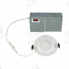 KEYSTONE TECHNOLOGIES LED Light Fixture: 3 in Dia, 530 lm, 2700K/3000K/3500K/4000K/5000K, 6.5 W (MPN KT-WDLED6.5-3BB-9CSF-FDIM). Key specifications — Trim Color: Available Separately; Dimmable: Yes; Color Temperature: 3000K; Brand: KEYSTONE TECHNOLOGIES; Voltage: 120V AC.