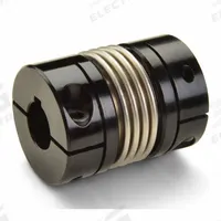 RULAND MANUFACTURING Bellows Coupling: 14 mm Bore Dia 1, 8 mm Bore Dia 2, 3 mm x 5 mm Keyway Size 1 (MPN MBCK33-14-8-A). Key specifications — attr666189: No; attr666180: Stainless Steel; attr85397: RULAND MANUFACTURING; attr666234: Metric; attr923681: Same Bore Dimensions.