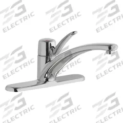 CHICAGO FAUCETS Low Arc Kitchen Faucet: 2300, Cast Brass, Single-Post, Deck, 3 Mounting Holes, Arc (MPN 2300-8ABCP). Key specifications — Series: 2300; Brand: CHICAGO FAUCETS.