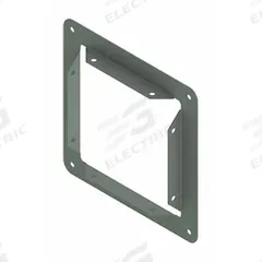HOFFMAN Wireway Panel Adapter: 8 in Wd, 8 in Ht, 14 ga Gauge, 1, Without Knockouts, Steel, Painted (MPN F88GPA). Key specifications — Brand: HOFFMAN; Finish: Painted; With/Without Knockouts - Broad: No.