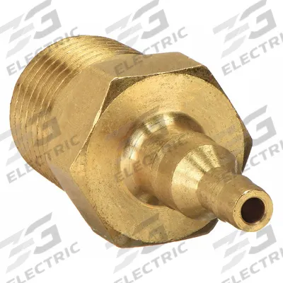 PARKER Barbed Fitting Adapter: 1/4 in ID x 11/64 in ID Size, Barbed x MNPT, Brass - Standard Brass Barbed Tube Fittings