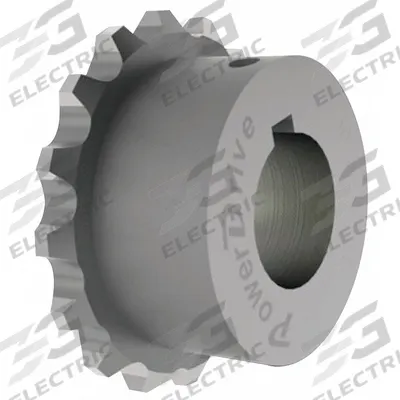 POWER DRIVE Chain Coupling Sprocket: 40, Steel, 1 in Bore Dia, 1/4 in x 1/8 in Keyway Size - Keyed Bore Chain Coupling Sprockets