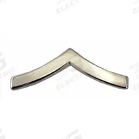 HEROS PRIDE Metal Rank Insignia: PVT. Chevron, 3/4 in, Silver, Metal, Clutch Pin, 1 PR (MPN 4404MN). Key specifications — attr1074238: Clutch Pin; attr188498: 3/4 in; attr188499: Silver; attr188500: Metal; attr188503: PVT. Chevron; attr193746: HEROS PRIDE.