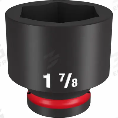MILWAUKEE Standard Impact Socket: 3/4 in Drive Size, SAE, 1 7/8 in Socket Size, 6-Point - 3/4" Drive Impact Sockets