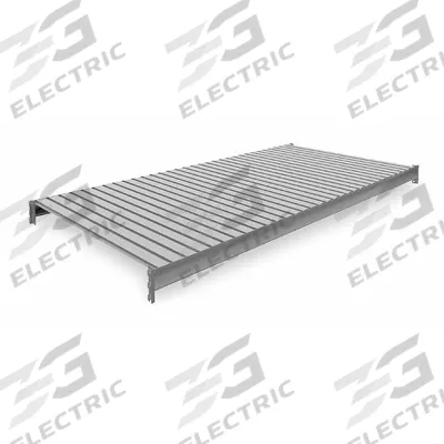 TENNSCO Shelf: 96 in x 48 in, 22 ga Beams, Steel - Ribbed Steel Decking Bulk Rack Shelf Kits