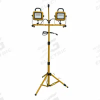 APPROVED VENDOR Tripod Job Site Light: 9,000 lm Max Brightness, LED, 1, 1 Brightness Levels, 120V AC (MPN 820DC6). Key specifications — Frame Color: Yellow; Lighting Technology: LED; Operating Voltage: 120V AC; Brand: APPROVED VENDOR; No. of Brightness Levels: 1.