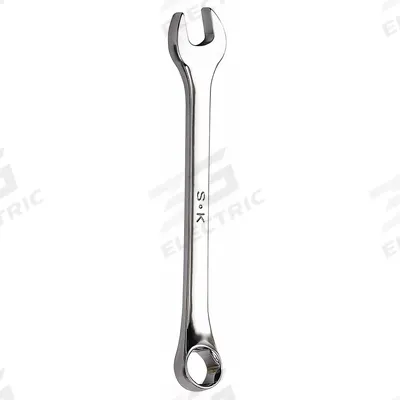 SK PROFESSIONAL TOOLS Combination Wrench: Alloy Steel, Chrome, 3/4 in Head Size - SAE 6-Point Combination Wrenches