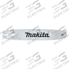 MAKITA Guide Bar: 10 in Compatible Bar Lg, 3/8 in, 0.05 in Gauge, 39 Links (MPN E-00050). Key specifications — Brand: MAKITA; Compatible Chain Saw Manufacturer: Makita; Pitch: 3/8 in.
