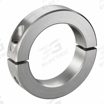 RULAND MANUFACTURING Shaft Collar: 2-Piece, Inch, Round, Clamp-On, 2 3/4 in Bore Dia - Stainless Steel Shaft Collars