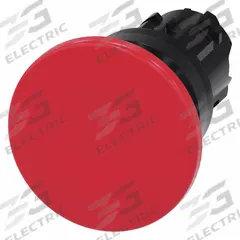SIEMENS Mushroom Head Push Button: Red, 22 mm Mounting Size, Non-Metallic, Momentary (MPN 3SU1000-1BD20-0AA0). Key specifications — Brand: SIEMENS; Action: Momentary; Series: 3SU; Push Button Material Type: Non-Metallic.