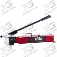 BVA HYDRAULICS Hydraulic Hand Pump: 2 Stages, Double Acting, 200 psi Max. Pressure 1st Stage, Steel (MPN P2301M). Key specifications — Brand: BVA HYDRAULICS; Cylinder Compatibility: Double Acting.