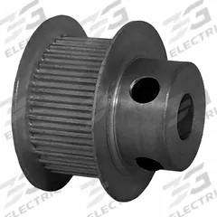 DAYTON Timing Pulley: Modified Curvilinear, Fixed, For GT Timing Belt Section, For 9 mm Belt Wd (MPN 32-2P09-6FA3). Key specifications — Brand: DAYTON; Finish: Clear Anodized; For Belt Series: Powerhouse®.