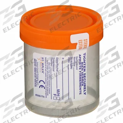 MEDEGEN MEDICAL PRODUCTS Specimen Container: 3 fl oz Capacity - oz, 90 mL Capacity - mL - Sterile Medical Specimen Containers