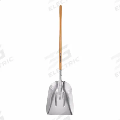 SEYMOUR MIDWEST Scoop Shovel: Aluminum, #12 Blade Size, 14 1/2 in Blade Wd, 19 in Blade Lg - Standard Scoop Shovels
