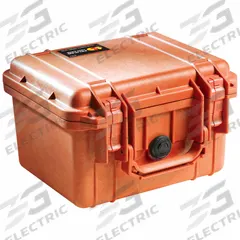 PELICAN Protective Case: 7 in x 9 1/8 in x 6 1/8 in Inside, Convoluted/Pick and Pluck/Solid, Orange (MPN 1300). Key specifications — Closure Type: Double Throw; Brand: PELICAN; Carry-On Size: Yes.