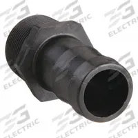 BANJO Barbed Hose Fitting: For 3/8 in Hose I.D., Hose Barb x NPT, 3/8 in x 3/8 in Fitting Size, Hex (MPN HB038). Key specifications — attr297231: Hose Barb x NPT; attr297233: Male x Male; attr297234: Hex; attr303817: BANJO.