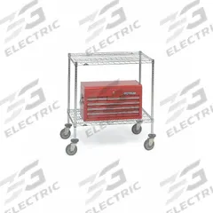 METRO Wire Shelving Unit: 48 in x 30 in x 39 7/8 in, Dry, Split Sleeve, 2 Shelves, (4) Swivel (MPN 65131-IP). Key specifications — attr15738: Silver; attr15739: (4) Posts; attr14157: Chrome; attr14150: Dry; attr14159: Round; attr5304: 2; attr14155: (4) Swivel; attr14158: Steel.