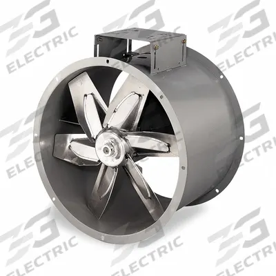 Dayton Tubeaxial Fan: Clean Air, 21 in Blade, 45 sones Max Noise Level @ 5 Feet - Clean Air Belt-Drive Fans without Drive