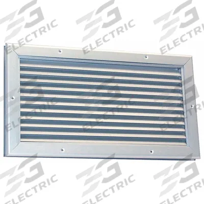 Dayton Door Louver: Clear Anodized, Aluminum - Door Louvers