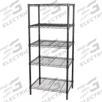 APPROVED VENDOR Wire Shelving Unit: Starter, 48 in x 18 in, 63 in Overall Ht, 5 Shelves, Dry/Wet (MPN 5GPL6). Key specifications — Recommended Environments: Wet; Color: Black; Finish: Powder Coated; Material: Steel; Brand: APPROVED VENDOR.
