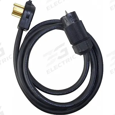 SOUTHWIRE Temporary Power Cable: 10 ft Cord Lg, 125/250V AC, 14-30, CS6364, 6 AWG Wire Size - Cord Adapters