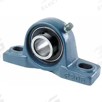TRITAN Pillow Block Bearing: 5/8 in Bore, Cast Iron, Set Screws, 1 11/64 in Shaft Ht, 250°F Max Temp (MPN UCP202-10 (47MM)). Key specifications — Brand: TRITAN; Mounting Bolt Size: M10; Standards: AFBMA; System of Measurement: Inch.