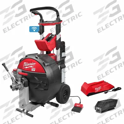 MILWAUKEE Drain Cleaning Machine: Cordless, MX FUEL, For 3 in to 6 in Pipe, Auto - Milwaukee Cordless Drum Machines