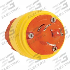 PASS & SEYMOUR Locking Plug: Non-NEMA, Yellow, 125/250V AC, 20 A, 3 Pole, 3 Blade (MPN 26W08AM). Key specifications — Brand: PASS & SEYMOUR.