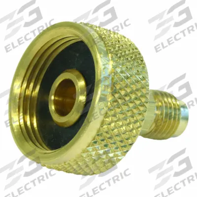 YELLOW JACKET Cylinder Valve Adapter: 3/4 in Male NPT Right-Hand, 1/4 in Male SAE Right-Hand - Swivel Cylinder Valves for Access Valves