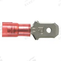 PANDUIT Wire Disconnect: Male Tab, Red, Nylon, Partial Coverage, 22 AWG – 18 AWG Wire Size (MPN DNF18-250M-C). Key specifications — attr1307035: PANDUIT; attr1307036: DNF18-250M-C.