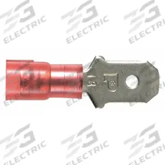 PANDUIT Wire Disconnect: Male Tab, Red, Nylon, Partial Coverage, 22 AWG – 18 AWG Wire Size (MPN DNF18-250M-C). Key specifications — attr1307035: PANDUIT; attr1307036: DNF18-250M-C.