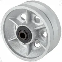 APPROVED VENDOR Caster Wheel: 6 in Wheel Dia., 2 in Wheel Wd, Iron, 1,000 lb Load Rating, Roller (MPN P-C-060X020/050R-VG1). Key specifications — Includes Spanner Bushing: Not Included; Wheel/Tread Material: Iron; Wheel/Tread Color: Silver; Brand: APPROVED VENDOR.
