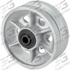 APPROVED VENDOR Caster Wheel: 6 in Wheel Dia., 2 in Wheel Wd, Iron, 1,000 lb Load Rating, Roller (MPN P-C-060X020/050R-VG1). Key specifications — Includes Spanner Bushing: Not Included; Wheel/Tread Material: Iron; Wheel/Tread Color: Silver; Brand: APPROVED VENDOR.