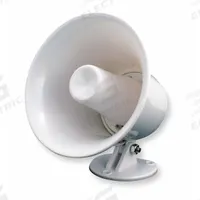SPECO TECHNOLOGIES PA Horn: Powered, 1-Way, 8 ohm Impedance, 5 in Overall Wd, 5 in Overall Ht, SPC5P. Key specifications — attr1056470: Indoor; attr1056495: Powered.