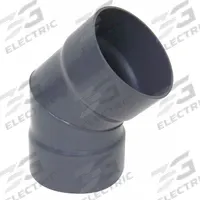45 Degree Elbow: PVC, For 10 in Duct Dia, 17 in Overall Lg, 2 Pieces, 45° Angle, 10 3/4 in Inlet Dia (MPN PVCED10). Key specifications — Brand: PLASTIC SUPPLY.