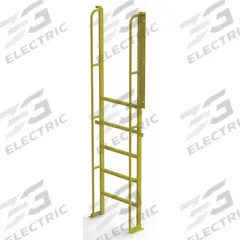 TRI-ARC Configurable Platform Ladder: 8.5 ft Overall Ht, 30 in Overall Wd, 20 in Overall Dp, Steel (MPN UCL9006246). Key specifications — Material: Steel; Color: Yellow; Brand: TRI-ARC.