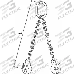 PEWAG Chain Sling: 9/32 in Chain Trade Size, 120 Chain Grade, Grab Hook, Steel, Fixed, 5 ft Sling Lg (MPN 7G120DOG/5). Key specifications — Brand: PEWAG.