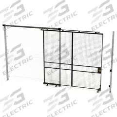HUSKY RACK & WIRE Tunnel Slide Door: 8 ft H x 8 ft W x 1 3/4 in D, Black, Powder-Coated (MPN V590808). Key specifications — attr1283297: Powder-Coated; attr1283316: Steel; attr1283313: Yes; attr1283333: HUSKY RACK & WIRE.