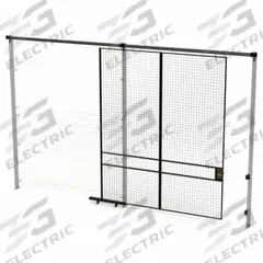 HUSKY RACK & WIRE Slide Door: 10 ft H x 8 ft W x 1 3/4 in D, Black, Powder-Coated (MPN V540810). Key specifications — attr1283297: Powder-Coated; attr1283316: Steel; attr1283313: Yes; attr1283333: HUSKY RACK & WIRE.