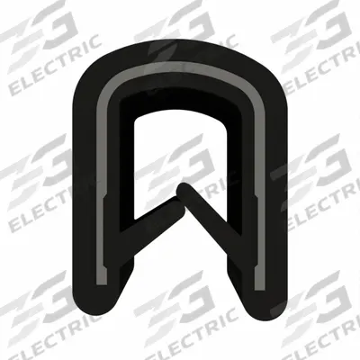 FAIRCHILD Edge Trim: Double Gripping Finger, 50 ft Overall Lg, PVC Outer - Edge Trim & Edge Guard with Metal Core
