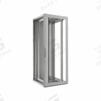 RITTAL Communication Storage Cabinets: 42 Rack Units, NEMA 12, 78 3/4 in x 31 1/2 in x 31 1/2 in (MPN 9969894). Key specifications — Brand: RITTAL; Includes: Gland Plate; Material: Carbon Steel; Features_Broad: NEMA 12; Clear PCB Window.
