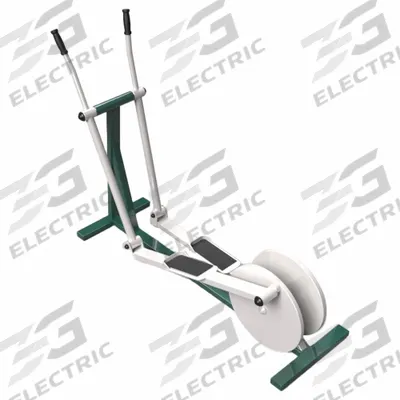 TRIACTIVE USA Elliptical Trainer: 59 in Overall Ht, 71 in Overall Lg, 21 in Overall Wd - Outdoor Fitness Stations