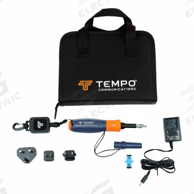 TEMPO Fiber Optic Tester: SC/UPC, SC/UPC, No Display, Light, Multi-Mode/Single-Mode - Fiber Optic Connector Inspection Probes